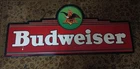 Huge Vintage Budweiser Metal Tin Bar Sign 60" beer vintage rare 1994 Busch pub