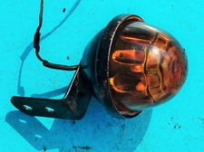 Vintage Arrow Amber Glass Marker Light Sema Approved Medford Nj Working Cond.