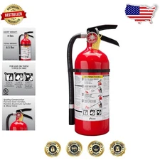 Pro 210 ABC Fire Extinguisher - 4lb Rechargeable, Multi-Purpose, Home & Offic...
