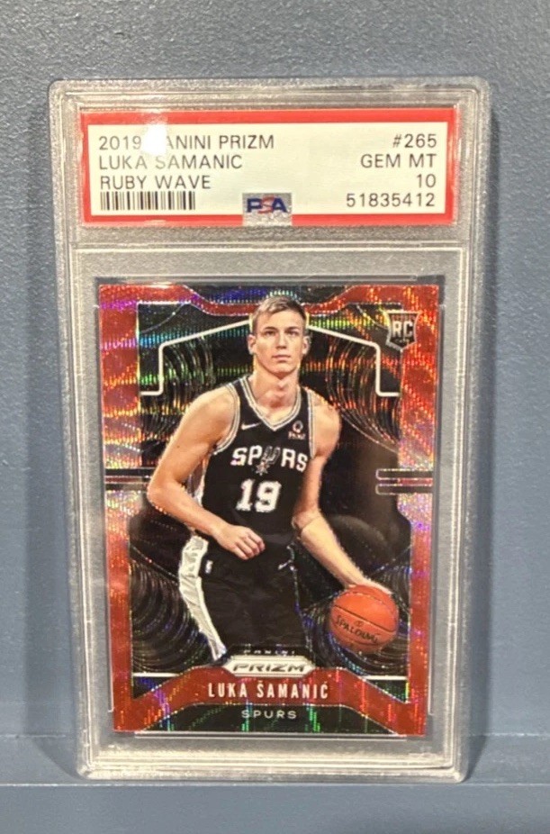 2019-20 Panini Prizm - Rookie Luka Samanic #265 Ruby Wave Prizm (RC)