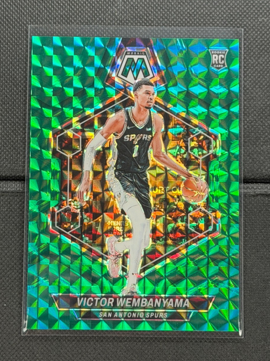 2023-24 Mosaic VICTOR WEMBANYAMA Teal Prizm /75 Rookie Card Spurs #238