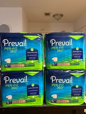 Prevail Per-Fit 360 Adult Briefs Diapers 60 Count Bariatric Like Depends