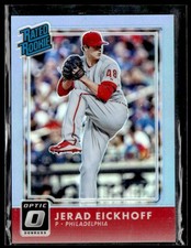 2016 Donruss Optic #63 Jerad Eickhoff Carolina Blue #/50