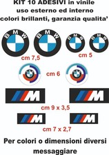 adesivi BMW  bmw anni 70 motorsport motorrad vinile 10 pz  per auto moto caschi