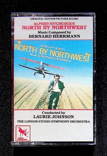 Alfred Hitchcock's North by Northwest (1980) Original Soundtrack Cassette OST - Afbeelding 1 van 6