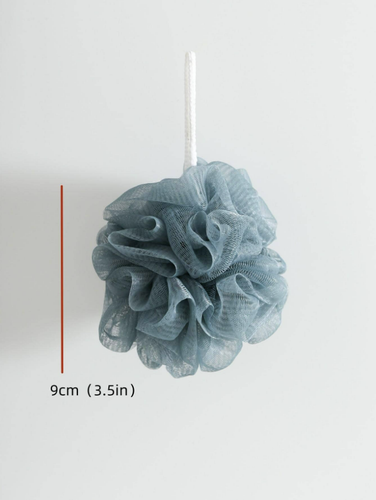 2pcs/set PE Foaming Bath Ball, Modern Blue Shower Loofah For Bathroom - NEW - Picture 3 of 3