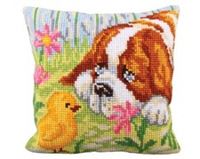 Collection D'Art Chunky Cross Stitch Cushion Front Kit 40 x 40cm ENCOUNTER 5209