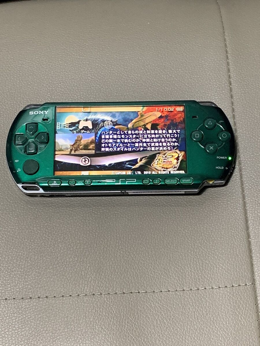 Sony PSP 3000 Carnival Colors Spirited Green Handheld System Sony PSP 3000 Carnival Colors Spirited Green Handheld System