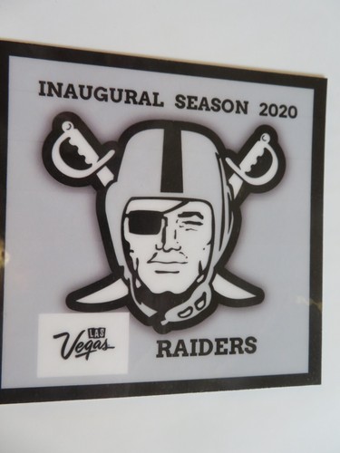 LAS VEGAS RAIDERS , INAUGURAL SEASON 2020 MAGNET SIZE 4x4, WEATHER & WATER PROOF - Picture 2 of 3