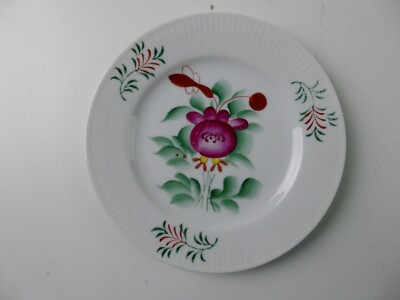 August Warnecke ostfriesische Teerose Kuchenteller 16 cm handgemalt CHIP RB-1802
