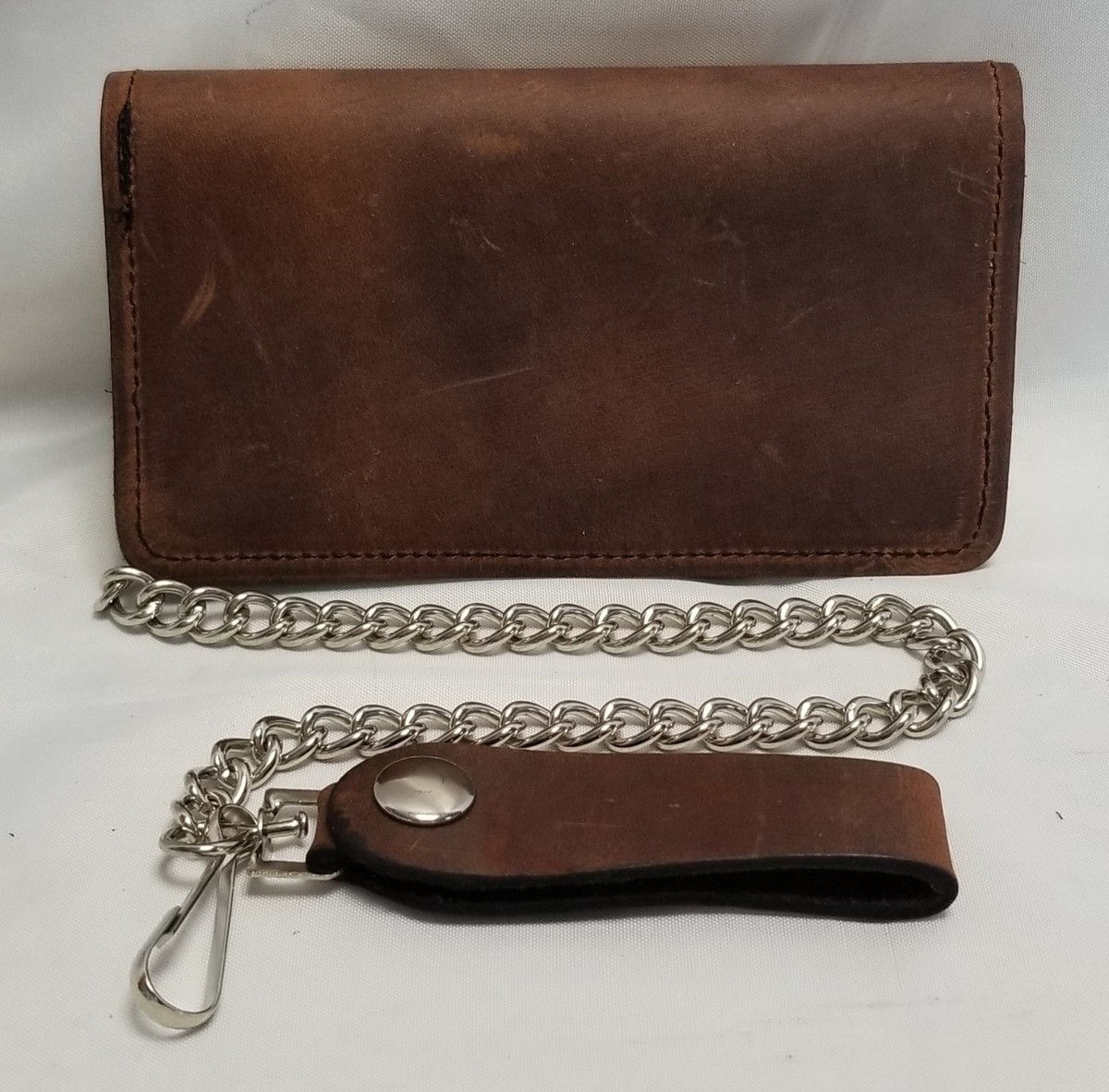 Brown Leather Trucker Wallet 6