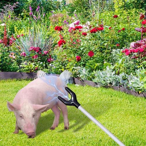 65cm Rechargeable Pig Catching Tool Animal Driving Electric Prod Pig a3d8 1146