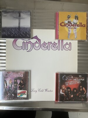 CINDERELLA - VINYL/CD BUNDLE OF 6 - all still in very good shape  