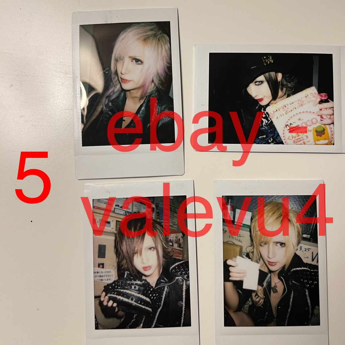 MEJIBRAY MiA チェキ Mejibray MiA cheki set 4 = J-rock Visual Kei VKEI japanese