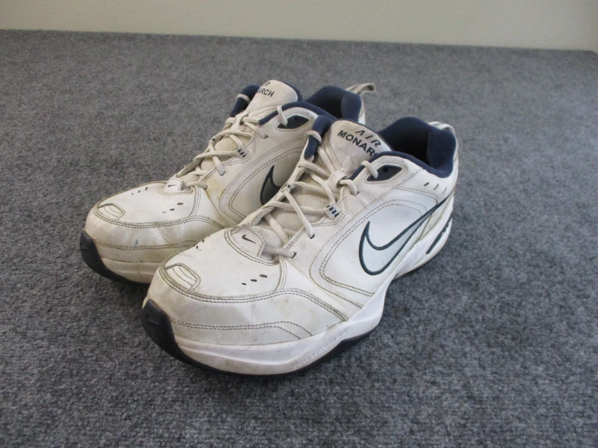 Nike Air Monarch IV Sneakers Men s 12.5 White Blue BEATERS Dad