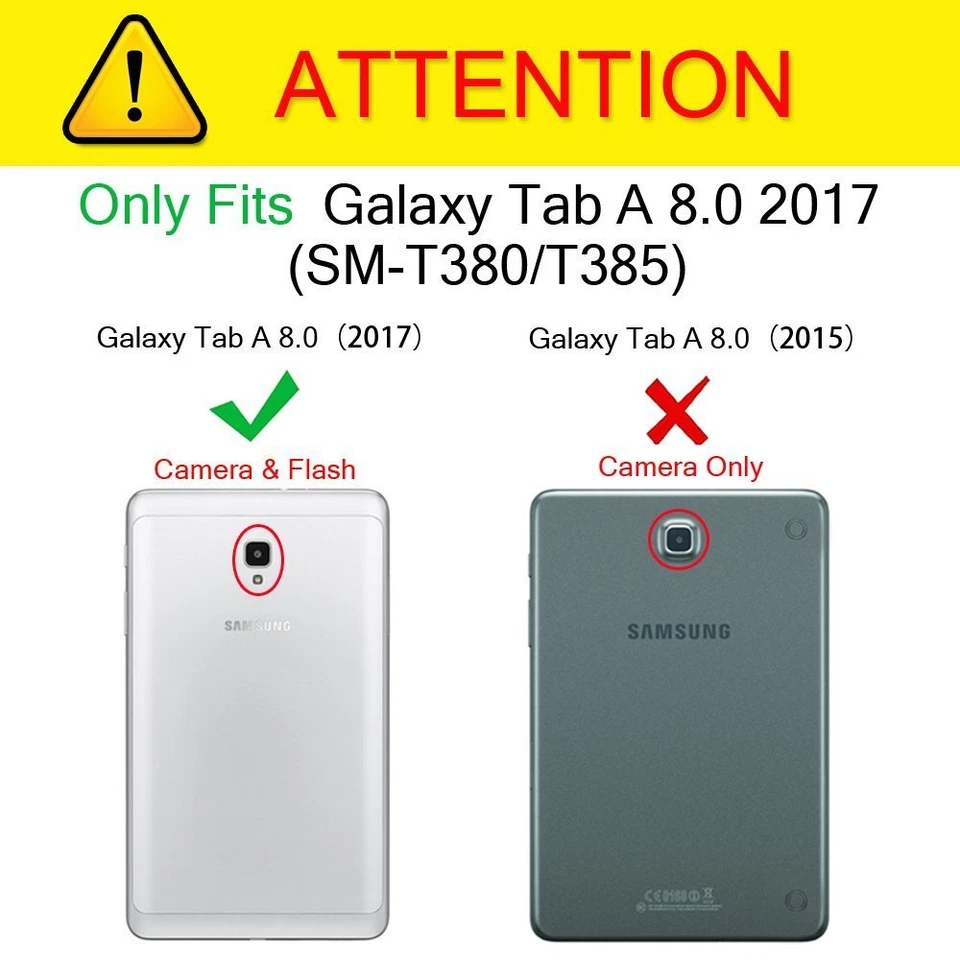 For Samsung Galaxy Tab A 8.0 inch SM-T380 / T385 2017 Tablet Silicone Case Cover - Image 2 of 4