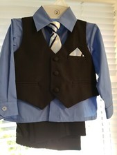 boy's dress shirt, tie, pants  vest size 2 NWOT 