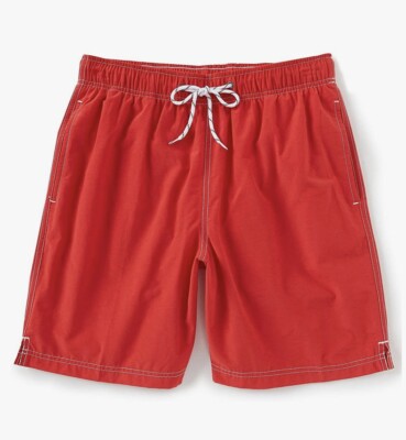 Shorts de secado rapido para hombre color rojo, bañador de size