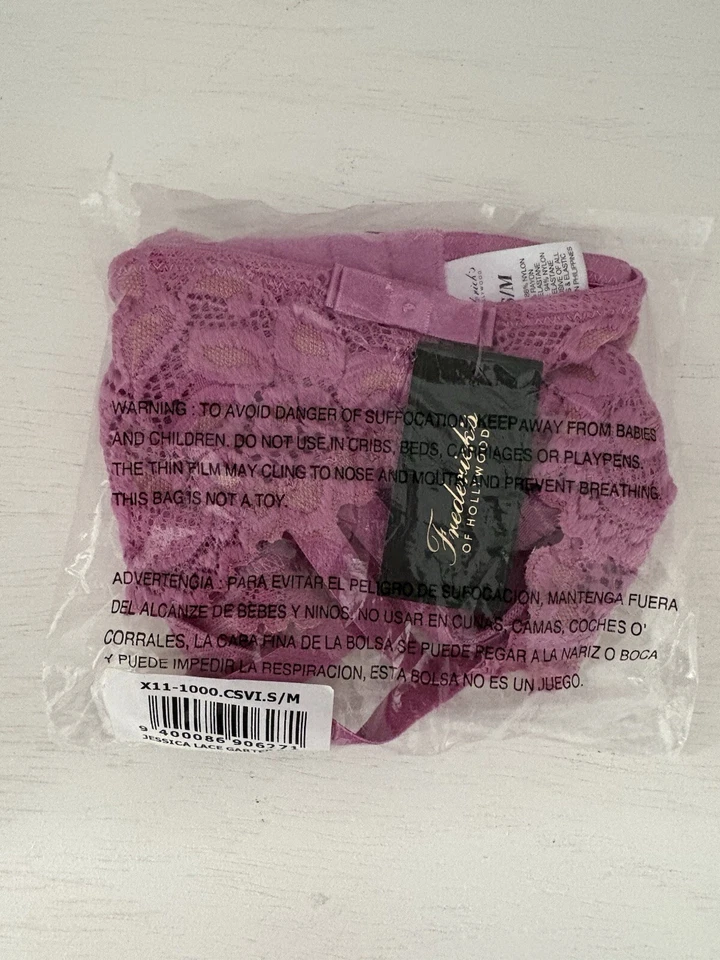 Cinturón Liguero Fredericks Of Hollywood Rosa Encaje Talla Pequeña/Mediana Jessica Nuevo con Etiquetas Foto 4 de 4