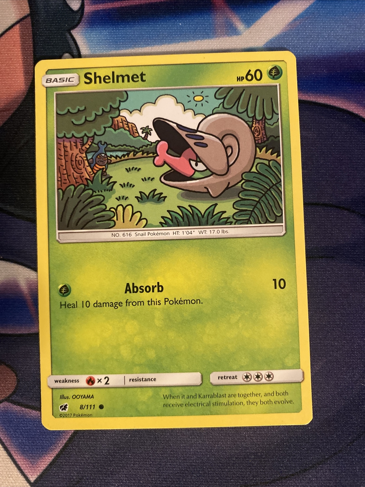 Pokemon TCG Crimson Invasion LP Shelmet 8/111