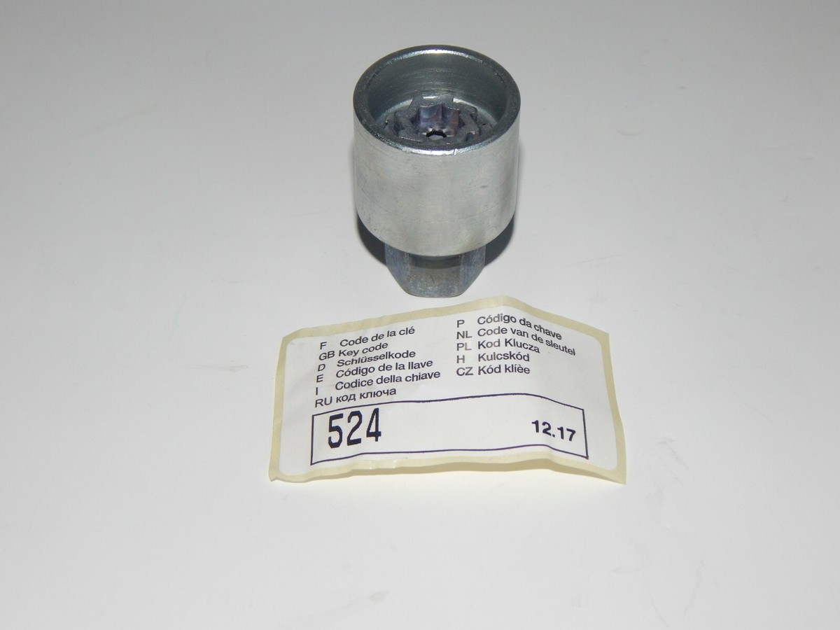 New Genuine VW V03839310BL Wheel Bolt Adapter Code D Master Key 