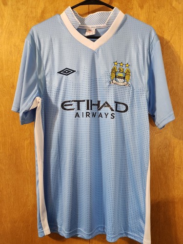 New Umbro Retro Manchester City Sergio Aguero Jersey size L! - Picture 8 of 9