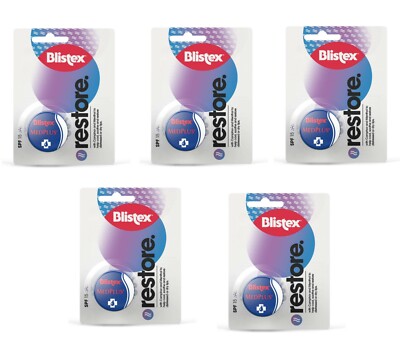 Blistex Medplus Lippenbalsam mit LSF 15 für ganzjährigen Schutz - 7 ml, 5er Pack