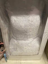 davids bridal strapless dress