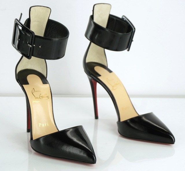 christian louboutin ankle strap pumps