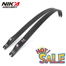 22-50lbs 68" @25 Nika Archery Recurve Bow Limb N3 Carbon 55% W/ Small BULL Logo