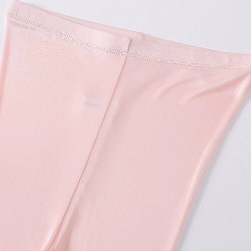 Mujeres Pantalones Térmicos de Seda Tejidos Ropa Interior Seda Encaje Pantalones Largos Johns - Imagen 25 de 26