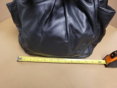 Coach Soft Leather Shoulder Bag Hobo Black Zip L0882-13412 NWT