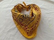 Block print bandanas Bohemian Style Cotton Neck Scarf handkerchief Unique Design