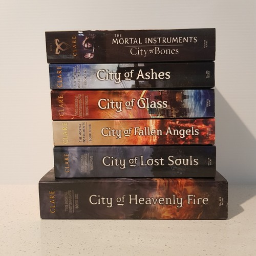 City of Bones de Cassandra Clare Mortal Instruments #1-6 + Citas de libros y guía - Imagen 2 de 9