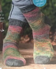 Ladies Variegated Patterned Socks Sock Weight KNITTING PATTERN