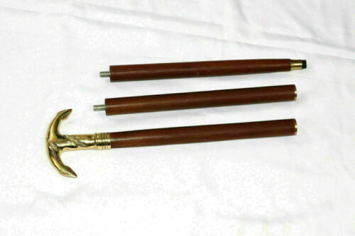 Nautical Brass Solid Anchor Head Handle Antique S… - image 1