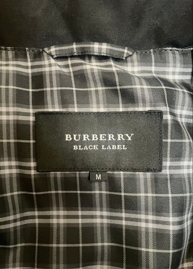 Burberry Black Label Mods Down Coat Black M 3-Way Removable Fur Used thumbnail 10