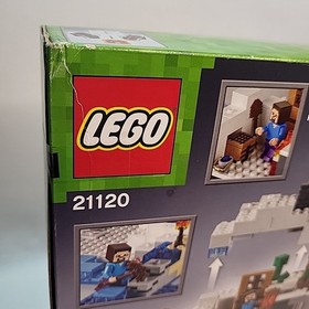 Lego Minecraft The Snow Hideout 21120 Brand New Sealed Back Box Tear Fast Ship