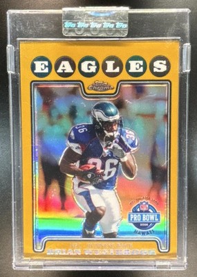 2008 Topps Chrome Brian Westbrook Gold Refractor /199 #TC135 Philadelphia Eagles