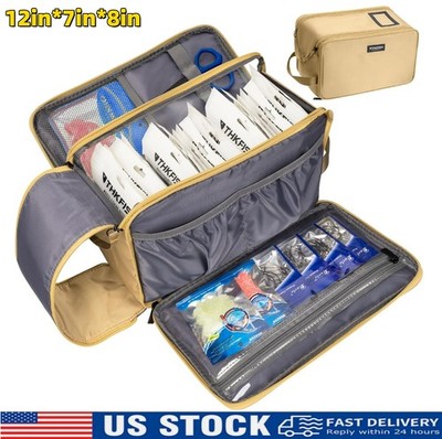 Waterproof Tackle Box Bag Fishing Soft Plastic Bait Storage For Lure Hook Sinker