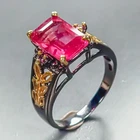 Jewellery 5 ct+ Ruby Ring 925 Sterling Silver Size 6 /R464373