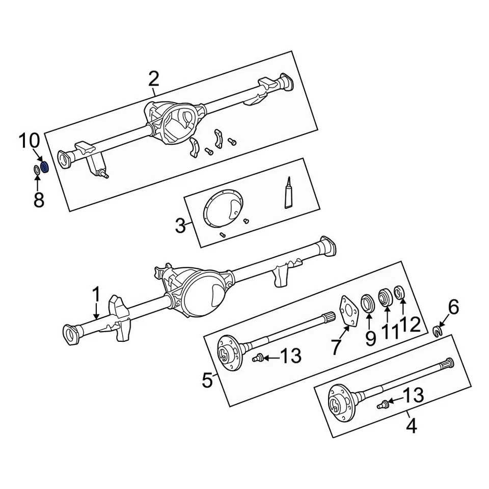 For Jeep Grand Cherokee 1994-1995 Jeep 68499023AA Rear Drive Axle Shaft Bearing — 第 4/4 张图片