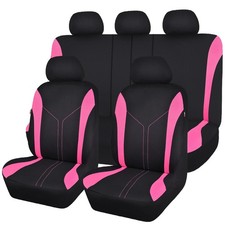 Flying Banner Car Seat Covers Full Set Front Seats And Rear Bench Mesh Fabric Sp Flying Banner Car Seat Covers Full Set Front Seats And Rear Bench Mesh Fabric Sp