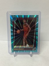 2021-22 Panini Donruss Evan Mobley Rated Rookie Holo Teal Laser #225 RC