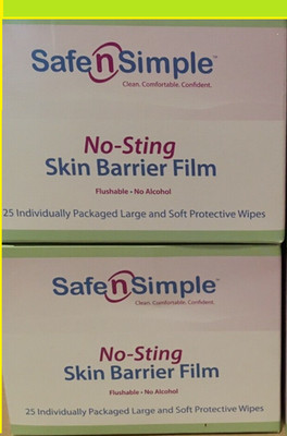 50 SAFE N SIMPLE SNS00807 No sting Skin Barrier Film Large Wipes NO Alcohol