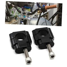 1 1/8" Standard Bar HandleBar Fat Bar Risers Mounts Clamps 28mm black