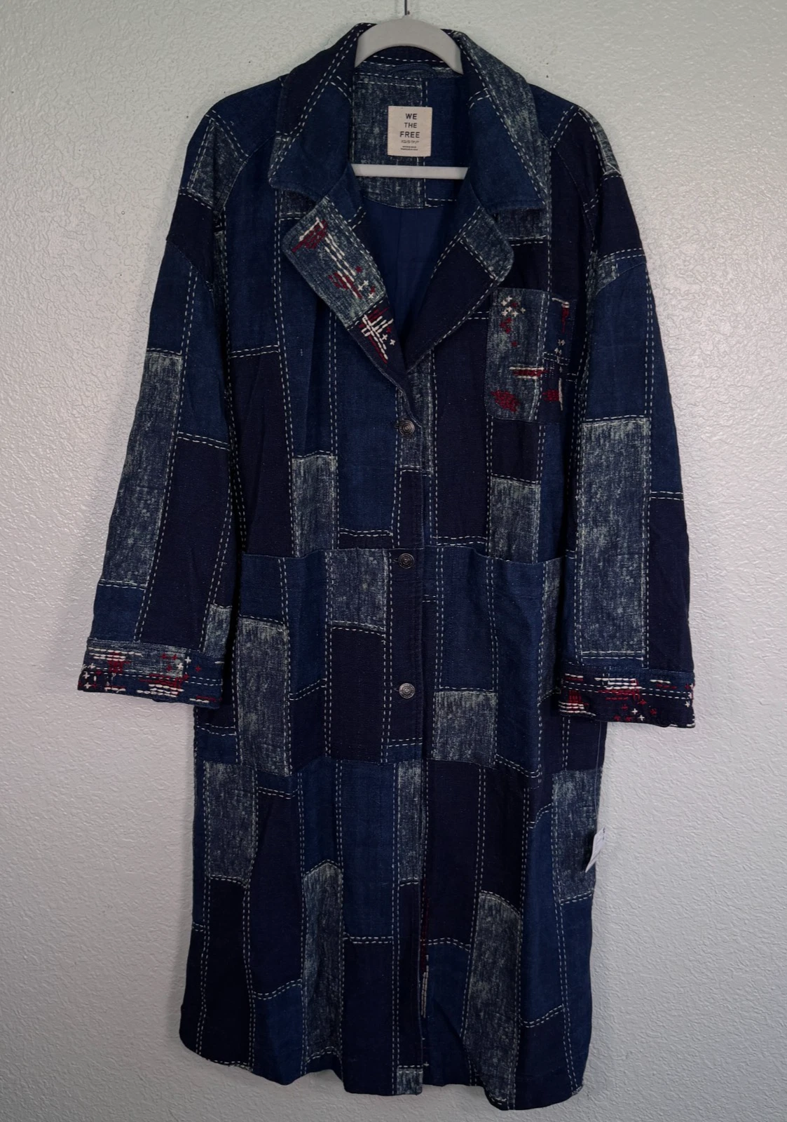 Free People Patchwork Jacket Women XS S Open Studio Denim Embroidered Boho Coat
Opens in a new windo
