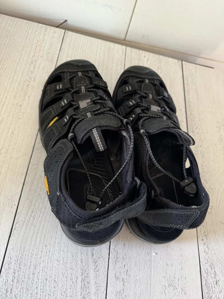 Keen Rialto H2 Sandals Mens Sz 8 Black Hiking Water Waterproof Made In USA NICE! - Image 2 of 4