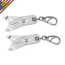 2× Thread Size Verification Tool Set - Portable Bolt and Nut Identifier Gauge