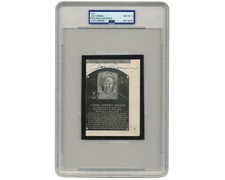 Joe Cronin Signed Hall of Fame Plaque Cut PSA Near Mint 8 Auto